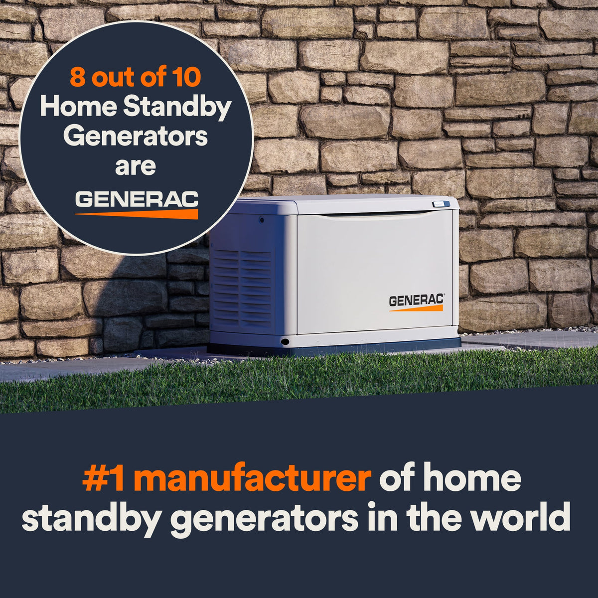 Generac 7210 Guardian 24kW Standby Generator - angle 5